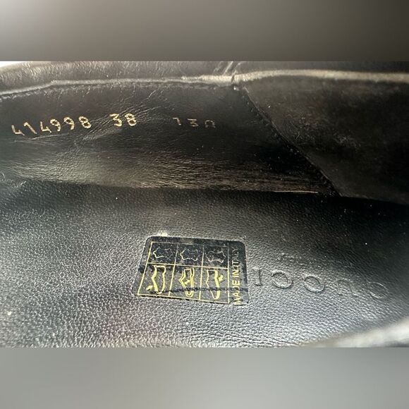 Gucci Brixton Leather Horsebit Loafers size 38 Black - Picture 5 of 14